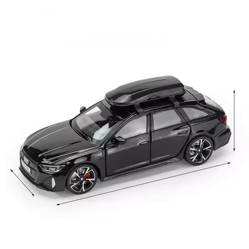 سيارة أودي RS6 أفانت المعدنية مع صندوق سقف – Die-Cast Audi RS6 Avant 1:32