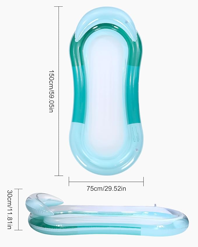 مرتبة استرخاء مائية قابلة للنفخ من Bestway – كرسي عائم فاخر للمسبح مع مسند رأس 💦☀️
