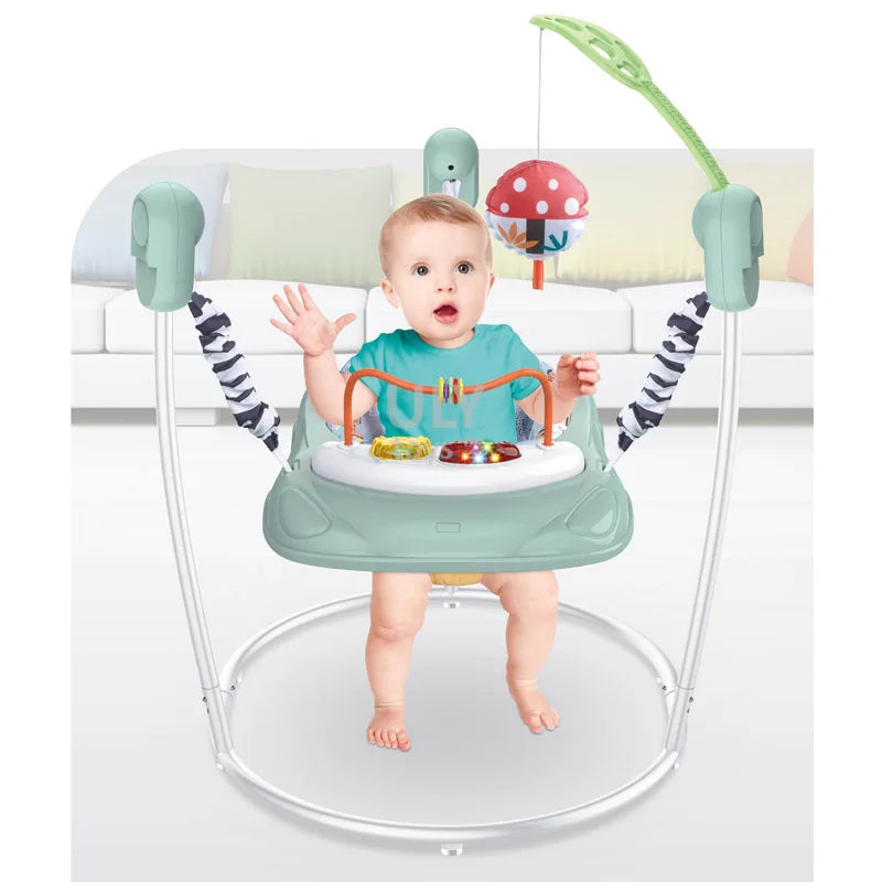 نطاطة أطفال تفاعلية مع ألعاب وإضاءة وموسيقى (Baby Activity Jumper)