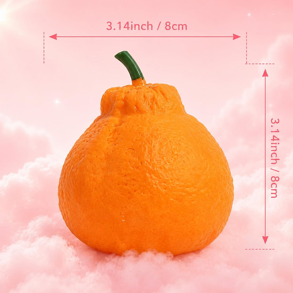 لعبة سكوشي البرتقال الناعم والمرن | Soft & Stretchy Orange Squishy Toy