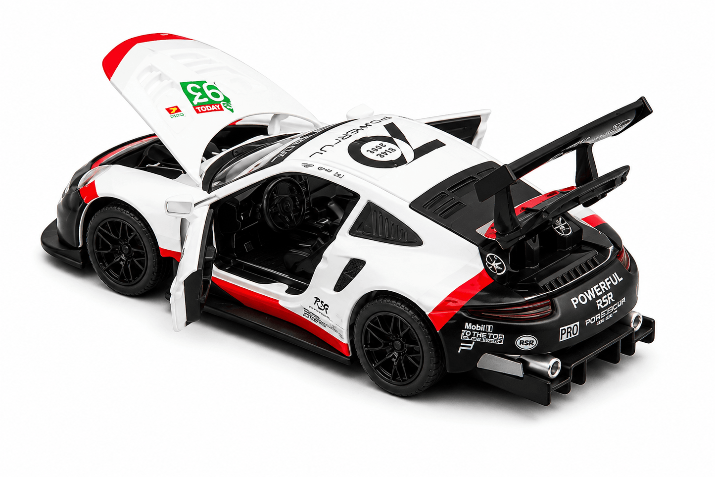 نموذج سيارة سباق 1:32 – مجسم معدني رياضي بتصميم واقعي وتفاصيل دقيقة | 1:32 Racing Car Model – Realistic Detailed Die-Cast Collectible