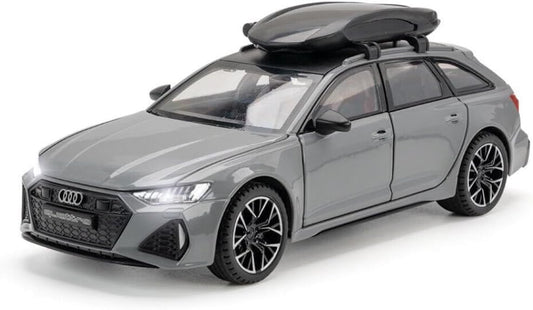 سيارة أودي RS6 أفانت المعدنية مع صندوق سقف – Die-Cast Audi RS6 Avant 1:32