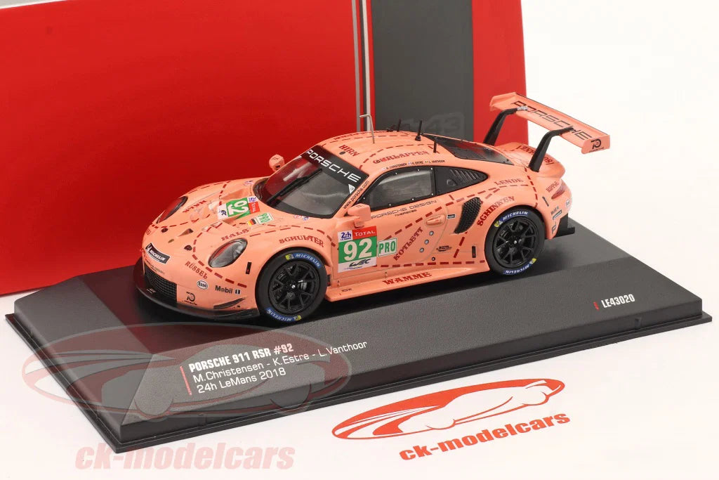 مجسم سيارة سباق بورشه 911 RSR بمقياس 1:32 – نموذج معدني واقعي بتفاصيل دقيقة للعرض والاقتناء | 1:32Porsche 911 RSR Racing Car Model – Realistic Detailed Die-Cast Collectible