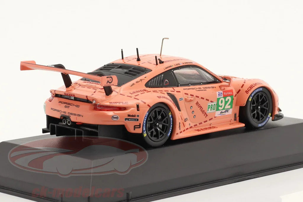 مجسم سيارة سباق بورشه 911 RSR بمقياس 1:32 – نموذج معدني واقعي بتفاصيل دقيقة للعرض والاقتناء | 1:32Porsche 911 RSR Racing Car Model – Realistic Detailed Die-Cast Collectible